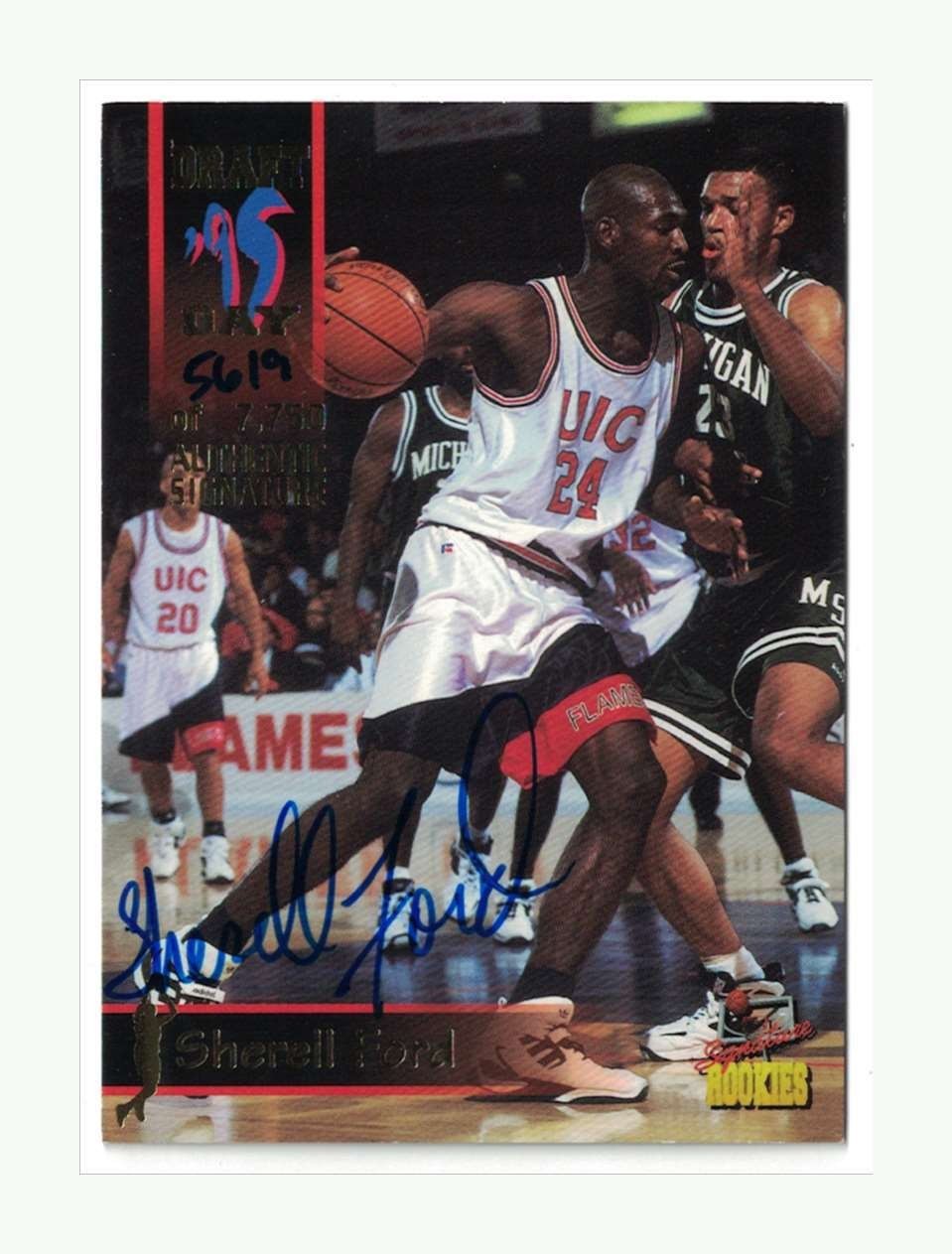 1995 Signature Rookies Draft Day Authentic Signatures #14  Sherell Ford  #/7,750