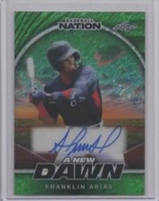 2025 LEAF BASEBALL NATION - FRANKLIN ARIAS A NEW DAWN AUTOGRAPH #3/5 **RED SOX**