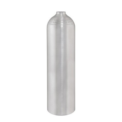 SF-1 TopDeal: 80 cf brushed aluminium bottle Tecline M25 * 2 without valve 11.1 L brushed