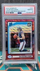 2024 Panini Donruss - Rated Rookie Caleb Williams #327 Red Wave PSA 10