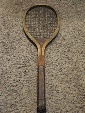 Wright Ditson Antique The Hub Wood Tennis Racket Vintage
