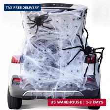 JOYIN Trunk Or Treat Car Decorations Kit for SUV Outdoor Halloween Stretch Spide