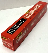 Vintage Jaymar Double Twelve Color Dot Dominoes 91 Pcs. #8213