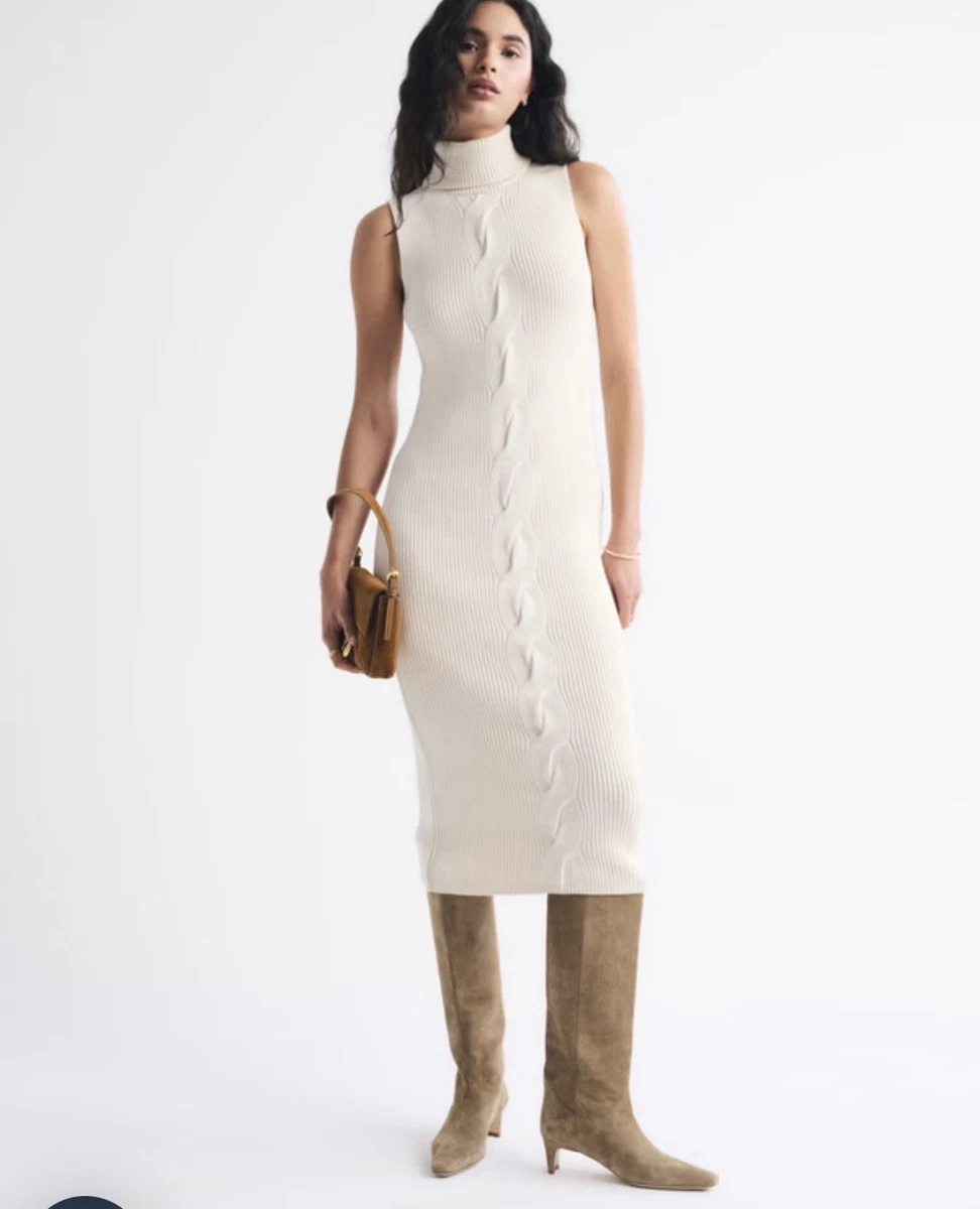 Turtleneck White Dresses for Women for sale | eBay