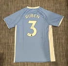 Ruben Dias Autographed Manchester City Soccer Jersey Beckett Hologram