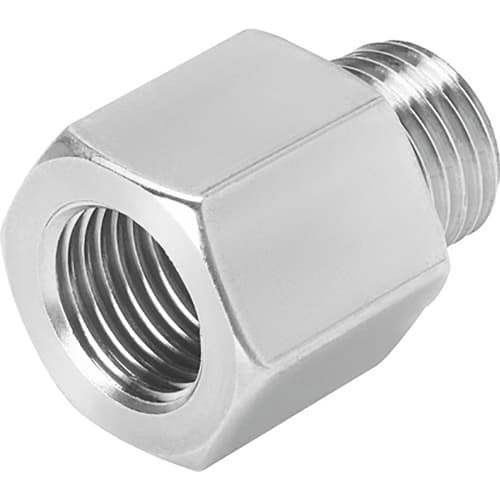 2Pc FESTO CORPORATION AD-1/4NPT-G1/4-I Thread Adapter, 1/4 NPT male to 1/4