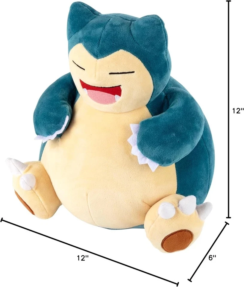 Pokemon 12 дюймов большой плюшевый снорлакс - официально лицензированный - поколение  - Изображение 2 из 4