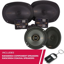 Kicker 51KSS6904 6x9" Component Speakers and 51KSC6504 6.5" Coaxial Speakers