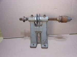 Vintage Millers Falls 130 Belt Drive Polisher Grinder Arbor Shaft Bench Top