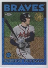 2021 Topps Silver Pack 1986 Chrome Baseball Blue 66/150 Freddie Freeman 0lt8