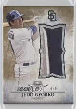 2015 Topps Triple Threads Unity Single Jumbo Relics Gold 6/9 Jedd Gyorko a2v