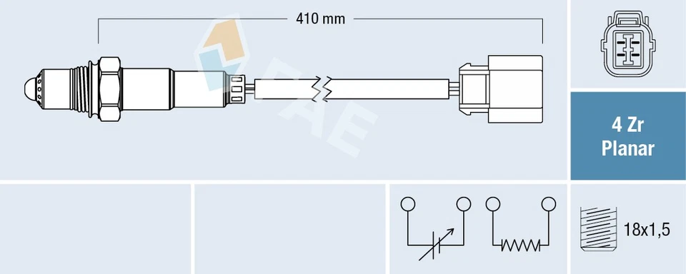 Sonde lambda 77322 FAE pour HONDA ROVER - Photo 1/1