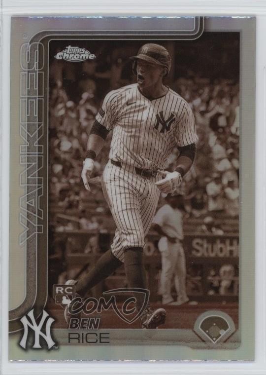 2025 Topps Chrome Sepia Refractor Ben Rice #139 1b3b