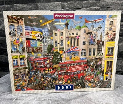 1000 Teile Waddingtons Puzzle namens ''I Love London'' komplett