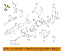 GM OEM 03-07 Avalanche 1500 Shroud, Switches Levers-Cyl Keys 15298923