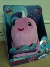 Fingerlings HUGS RACHAEL NARWHAL Interactive Pink Glitter Plush Mood Horn NEW