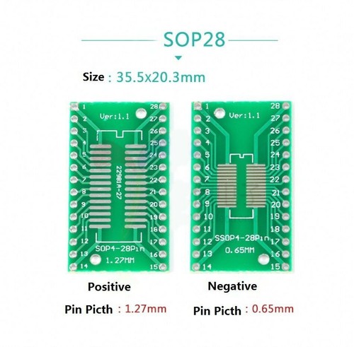 SMD - DIP PCB Board MSOP/SOP/SSOP/TSSOP/SOT23 to DIP Adapter Universal Board - Picture 9 of 9