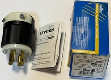 Leviton 2711, 3 Pole 4 Wire Grounding Locking Plug 30 A 125/250V, L14-30P