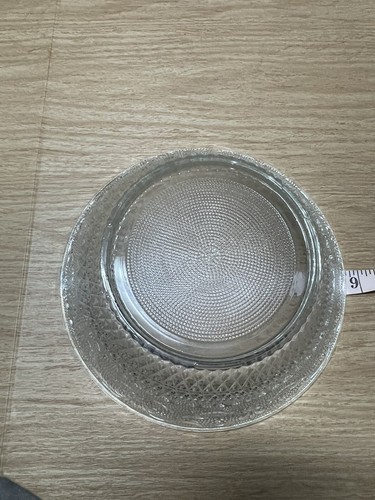 Kig Malaysia serving bowl sandwich pattern clear mid century vintage 1960s - Picture 7 of 12