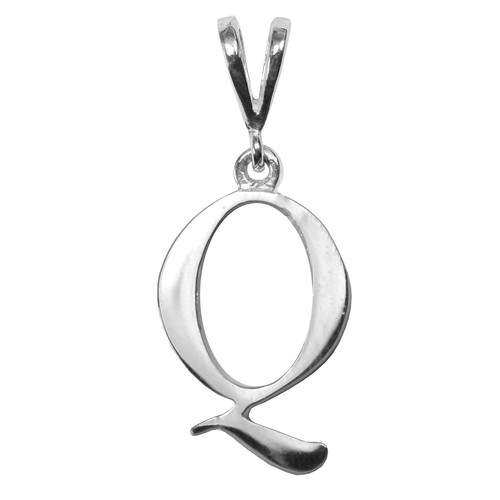 Colgante/dije inicial de plata esterlina maciza nuevo collar británico de la A a la Z - Imagen 19 de 27