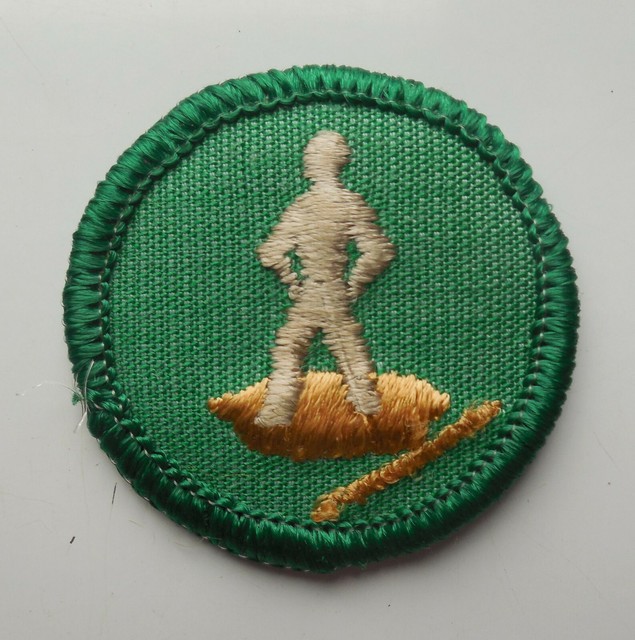 Vintage Girl Scout Art In The Round Badge Patch EBay