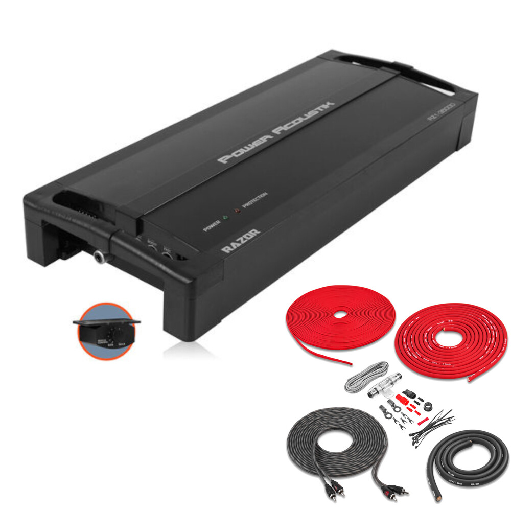 Моноблочный усилитель Power Acoustik RZ1-3500D 3500 Вт серии Razor с комплектом усилителей 30790₽