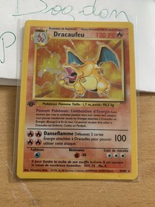 Carte Pokemon Dracaufeu 4/102 ☆ holo edition 1 Rare Française