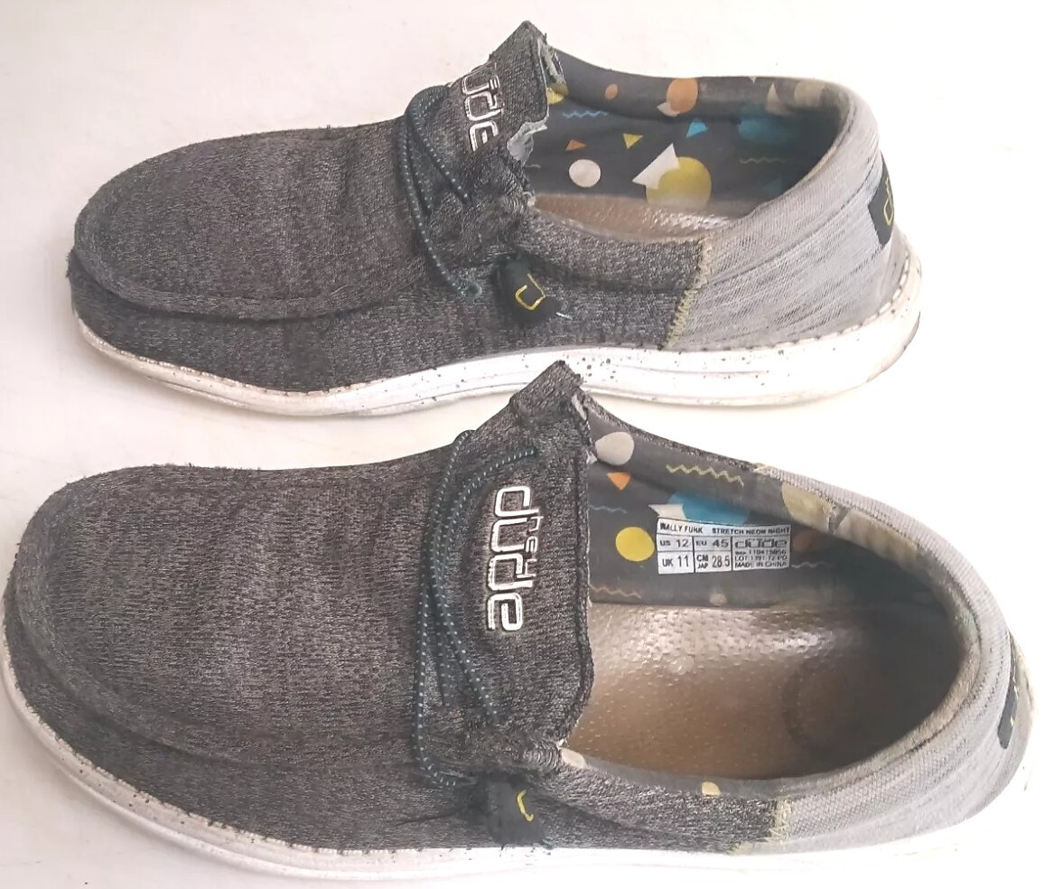 Hey Dude Wally Funk Neon Light Grey #111419856 Slip-On Comfy  display picture 1