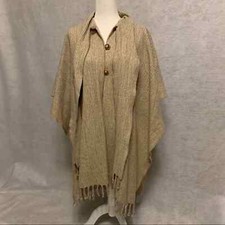 Wrap Poncho/Cape/Shawl Botton Closed One Size