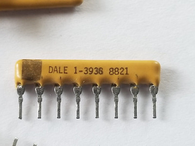 Lot of 10 BOURNS NETWORK RESISTOR ARRAY 39K OHM 5% CIRCUIT 8 PIN SIP 8X-1-393