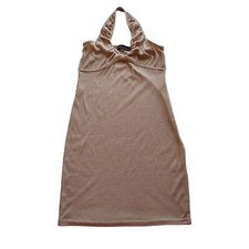 Pretty Little Thing Dress 8 Mini Halter Ribbed