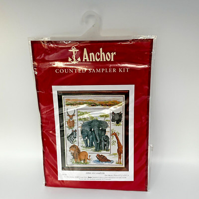 Anker gezählter Kreuzstich afrikanisches Sampler PSC36 44cm x 35cm nagelneu versiegelt
