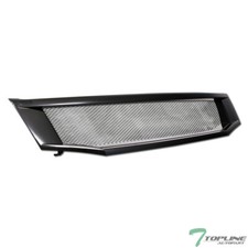 Topline For 2008-2010 Accord 4 Door Sedan Aluminum Mesh Front Bumper Grille -blk