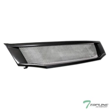 Topline For 2008-2010 Accord 4 Door Sedan Aluminum Mesh Front Bumper Grille -Blk