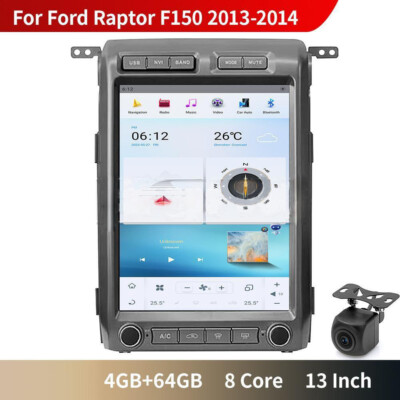 13'' Car Audio Radio For Ford Raptor F150 2013-2014 Gps Navigation 4+64g Wifi