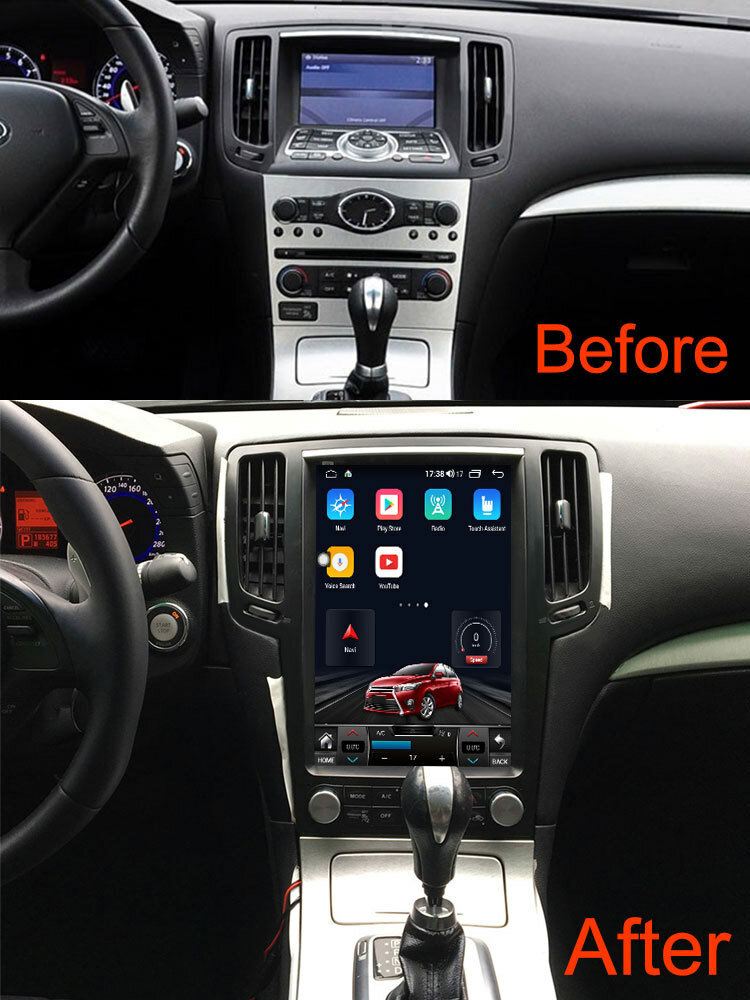 For Infiniti G25 G37 Car Stereo Radio Player GPS Android 13 Touch
