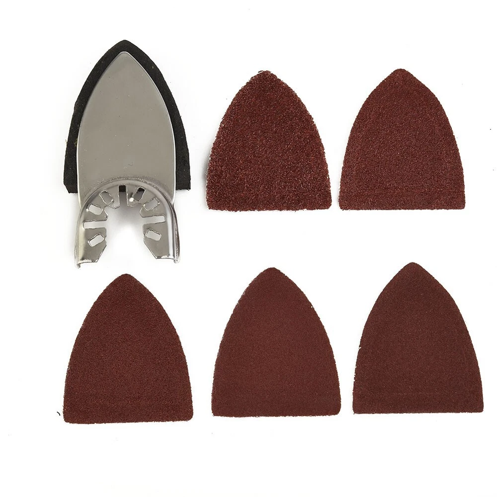 Triangular Sander Pad with 25 Sanding Sheets for Oscillating Power Tools