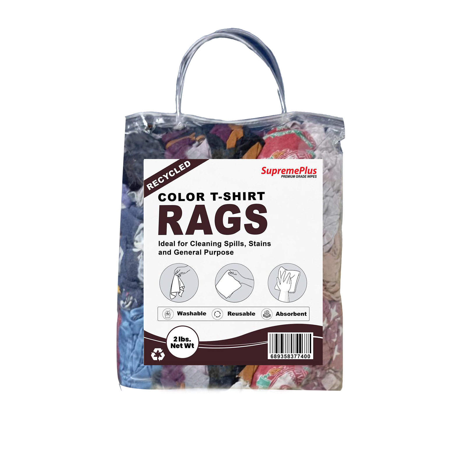 Color Knit Rags &ndash; Shop Bulk T-Shirt Cotton Cleaning Wipers - Bags