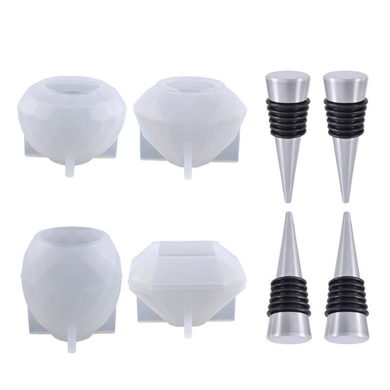 Resin Molds for Wine Stopper Crystals Shape Resin Epoxy Molds DIY Craft
