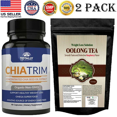 #ad #ad Chia Seed Oil Weight Loss Antioxidant Supplement amp; Oolong Tea Detox Fat Burner $40.38