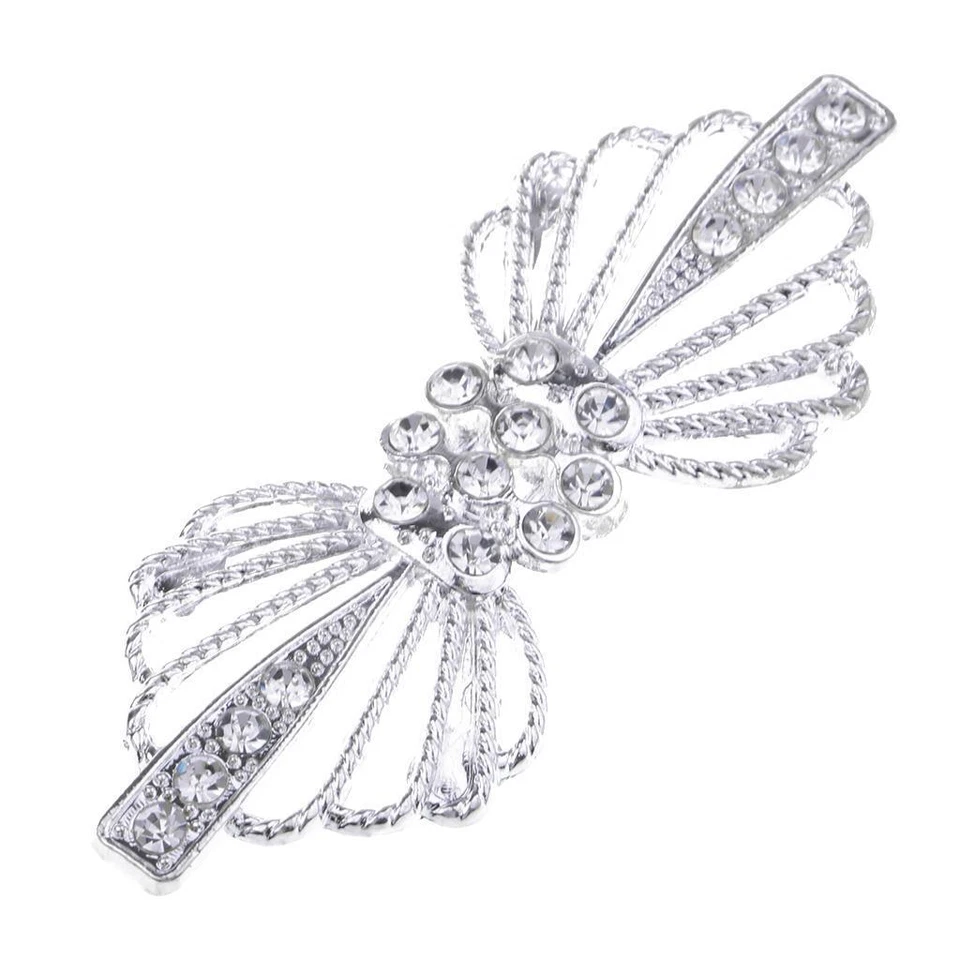 2x Beautiful Crystal Closure Hook Clasp Clothing Decor - Image 2 of 4