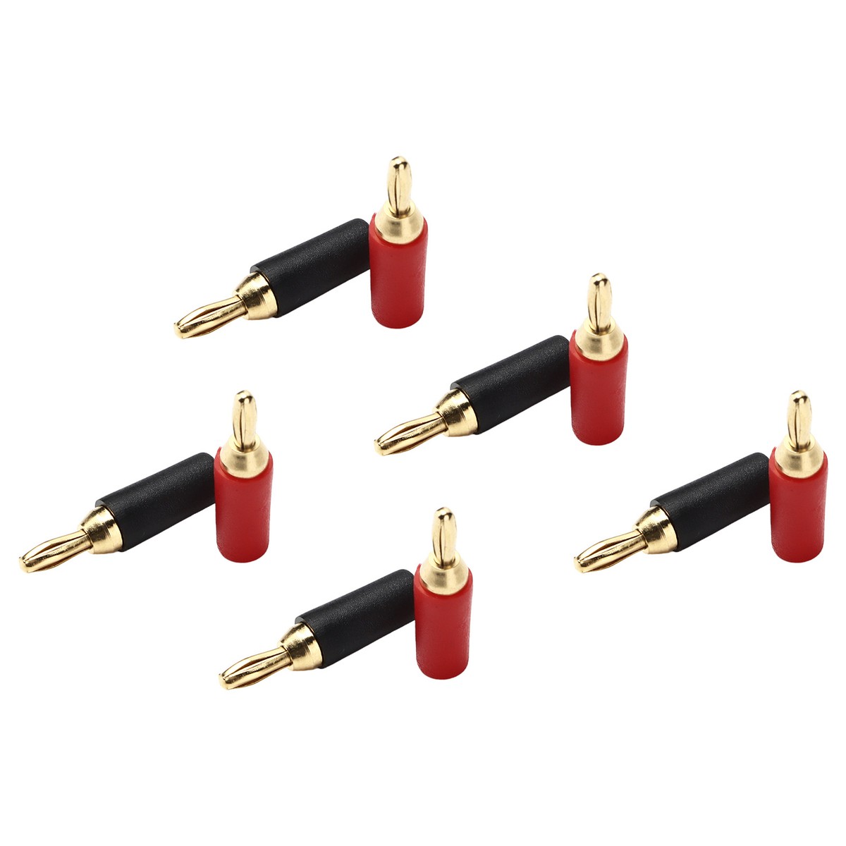 2.5mm Banana Plug Assortment - 10 Pack Gold Plated Brass Connectors