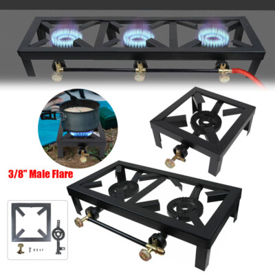Camp Gas Stove Cast Iron Propane LPG Outdoor BBQ Heating Cooking