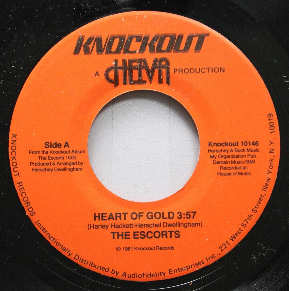 Soul Nm! 45 The Escorts - Heart Of Gold / Sing A Happy Song On