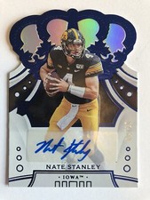 2020 Panini Chronicles Draft Picks Crown Royale Nate Stanley Blue Auto Rookie 