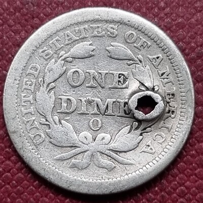 1851 O Seated Liberty Dime 10c Circulated Details #67195 | eBay