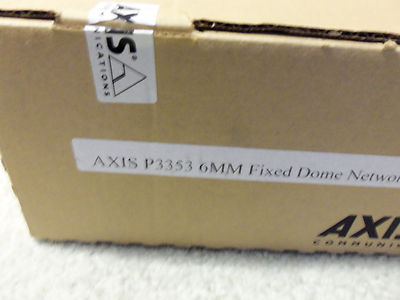 Axis P3353 Network POE IP Surveillance Security Web Cam Camera 6mm 0464-001