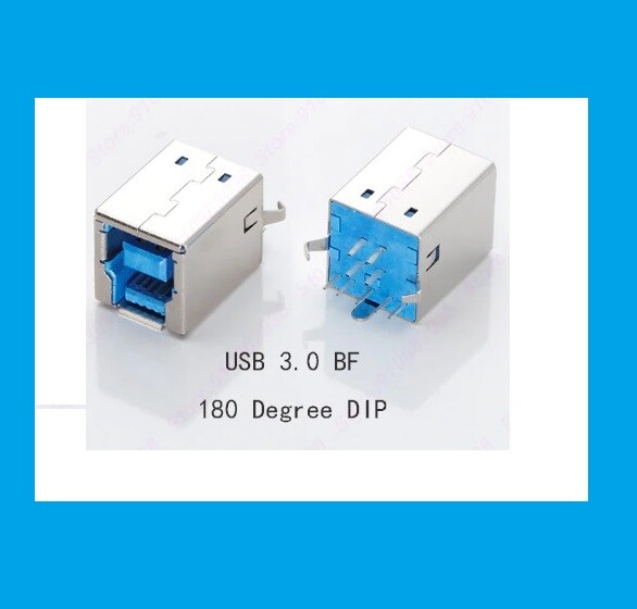 Connettore a saldare USB tipo B femmina pin a 90