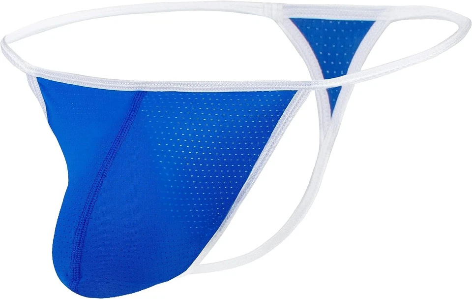 Roupa íntima masculina fio dental confortável fio dental macia bojo costas em T calcinha masculina M-3XL - Imagem 2 de 4