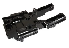 Black Billet Machined Front Bulkhead for Traxxas E-Revo 2.0 (1/10 Scale) 8630